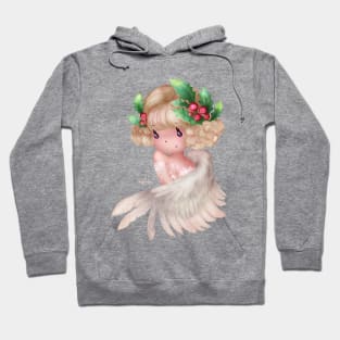 Christmas Holly Berry Angel Hoodie